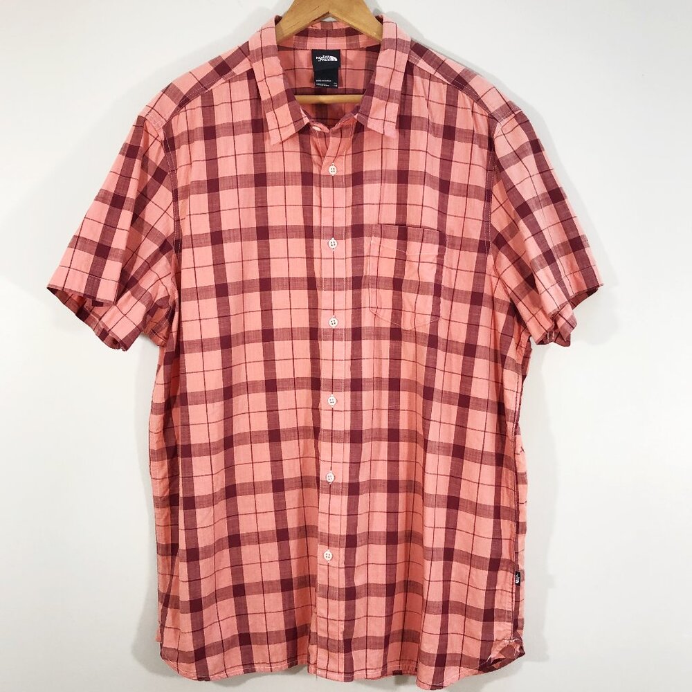 THE NORTH FACE Hammetts II Shirt NF0A4CK7 in Red Check Plaid XXL
